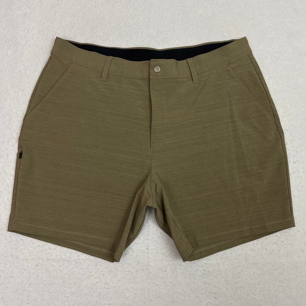 BYLT Everyday Shorts Mens 38 Taupe 7 Inch Stretch Performance Golf Casual